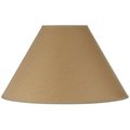 Radiant SH-8109-15-KF 15 in. Vertical Basic Coolie Linen Hardback Shade; Kraft RA49449